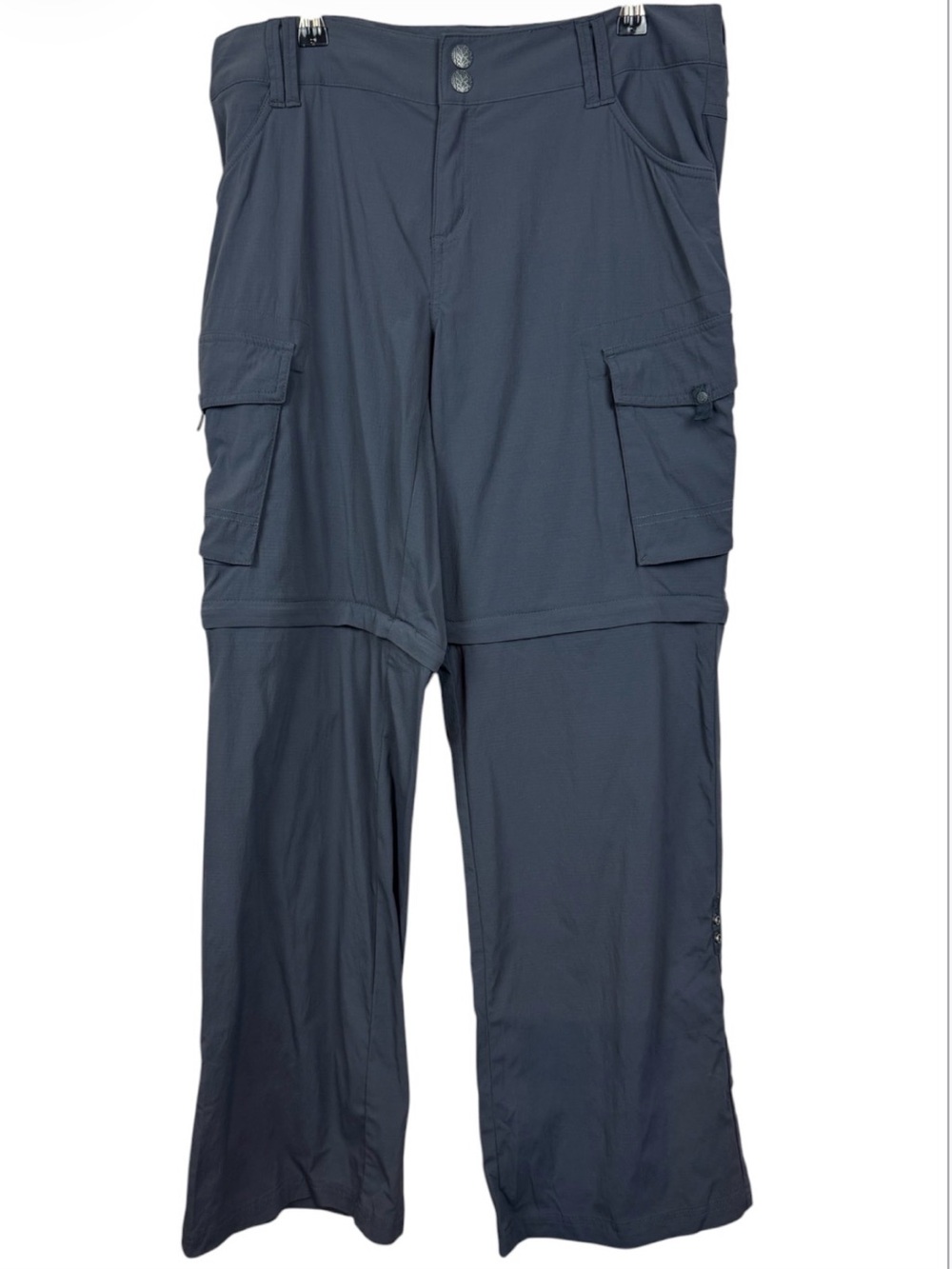 Prana Women’s Gray Convertible Cargo Hiking Pants Size 12